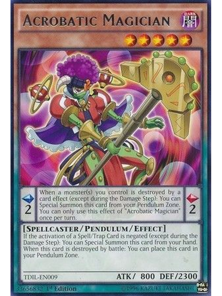 Acrobatic Magician - TDIL-EN009 - Rare 1st Edition 1