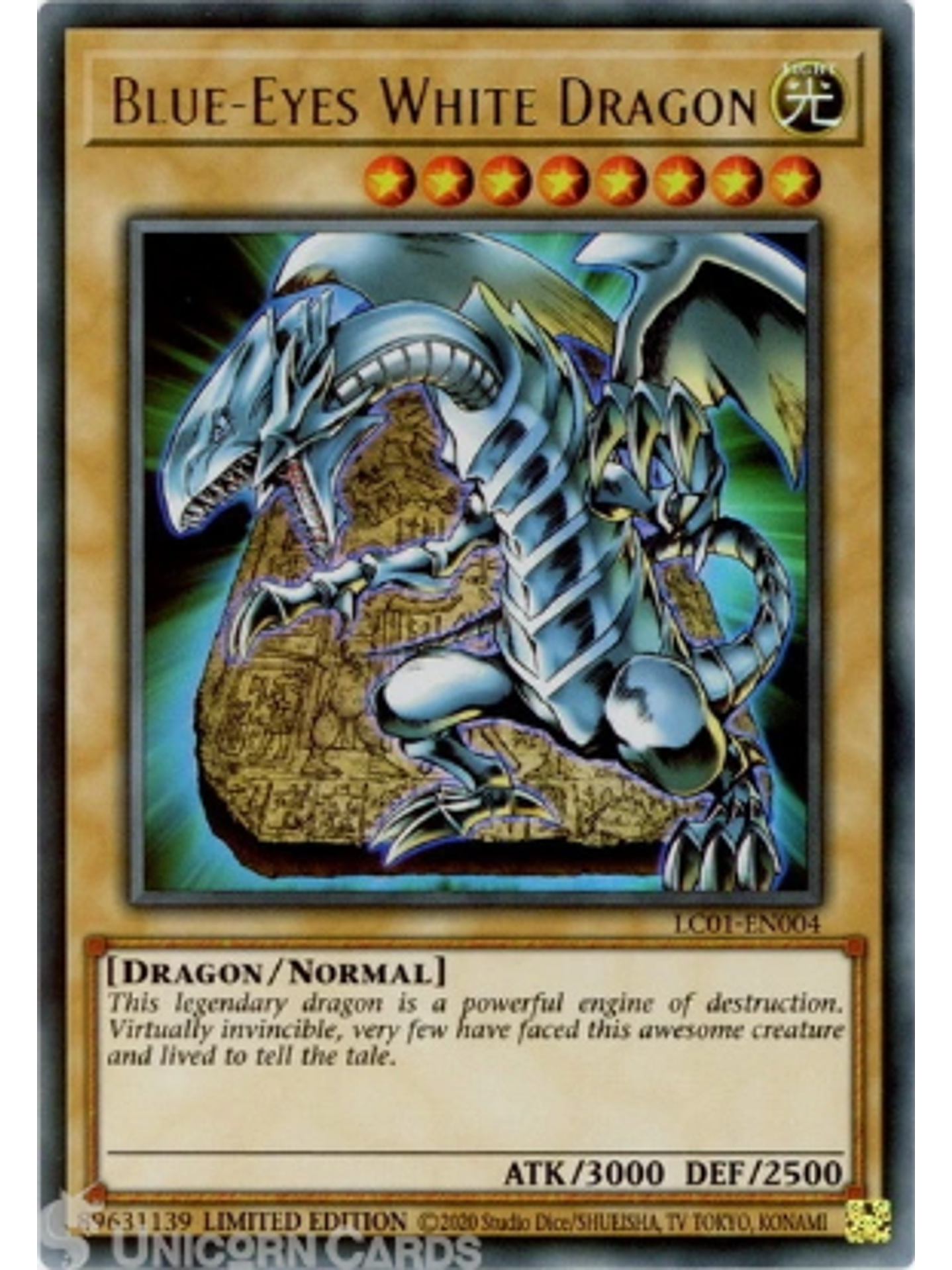 Blue-Eyes White Dragon - LC01-EN004 - Ultra Rare Limited Editon 1