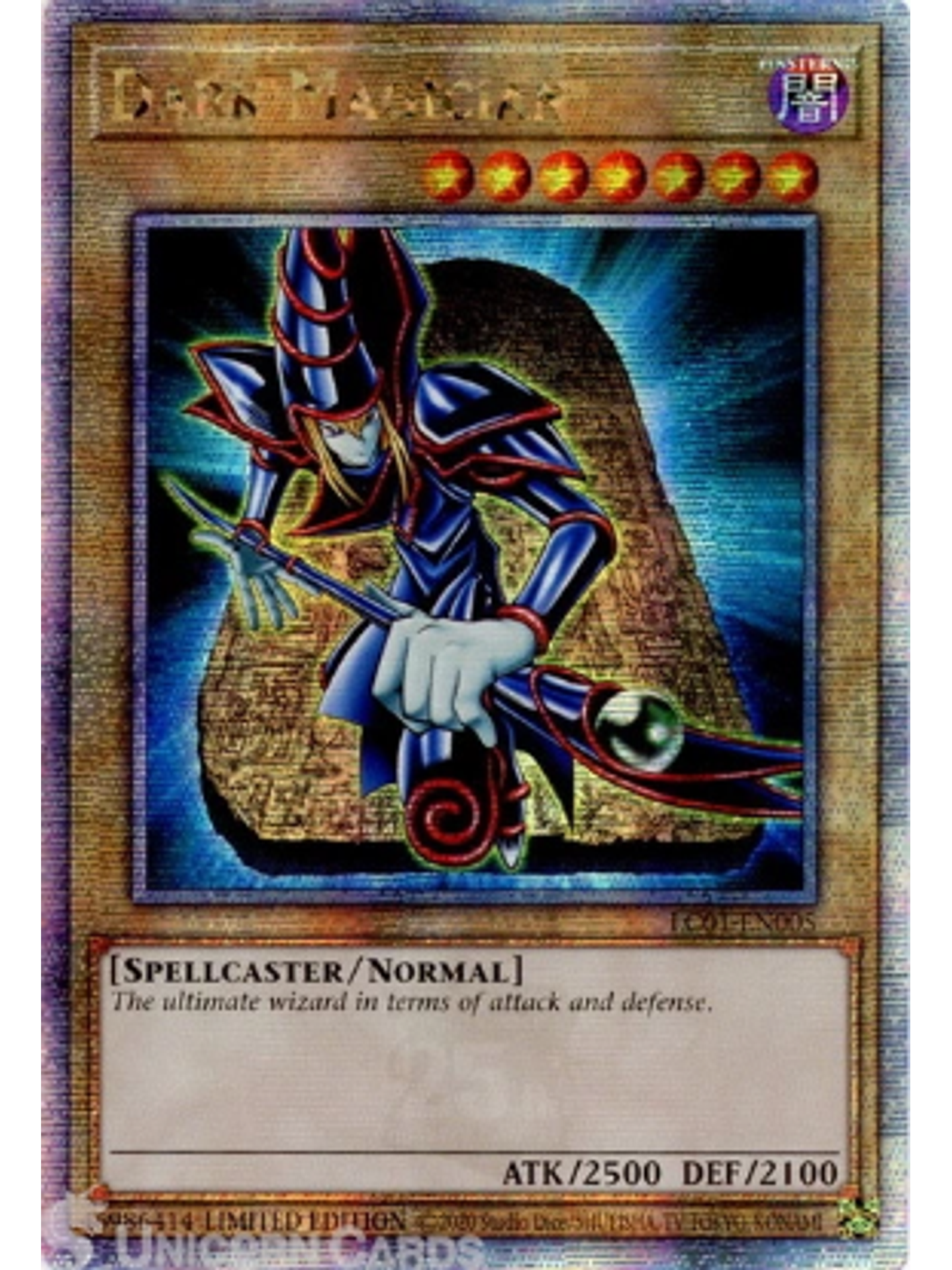 Dark Magician - LC01-EN005 - Quarter Century Secret Rare Limited Editon 1