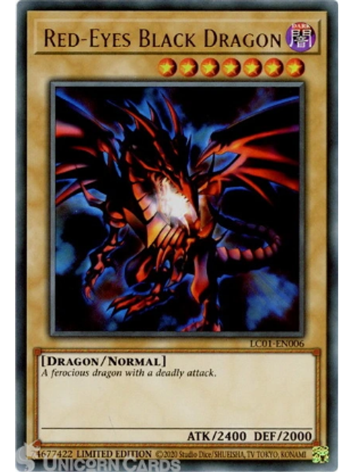Red-Eyes Black Dragon - LC01-EN006 - Ultra Rare Limited Editon 1