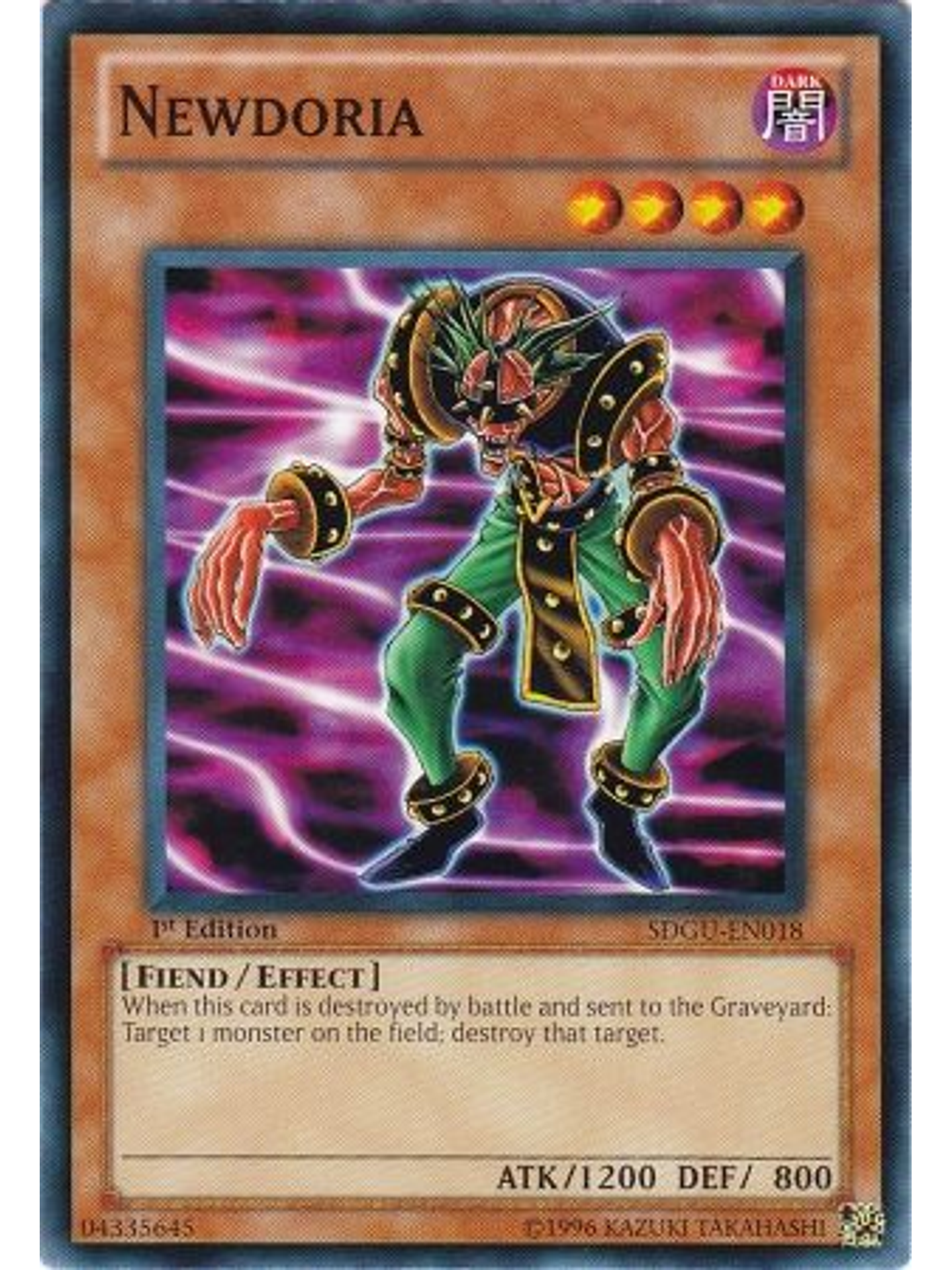 Newdoria - SDGU-EN018 - Common 1st Edition 1