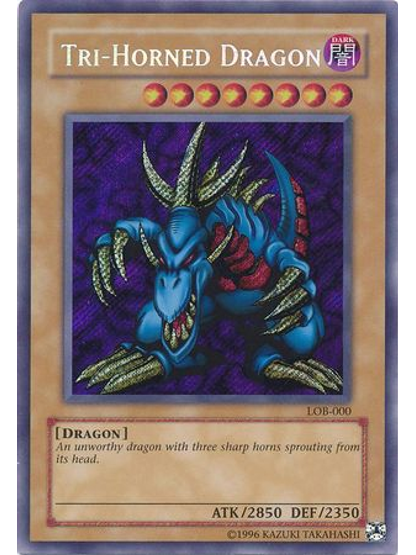 Tri-Horned Dragon - LOB-EN000 - Secret Rare Unlimited (25th Anniversary Edition) 1