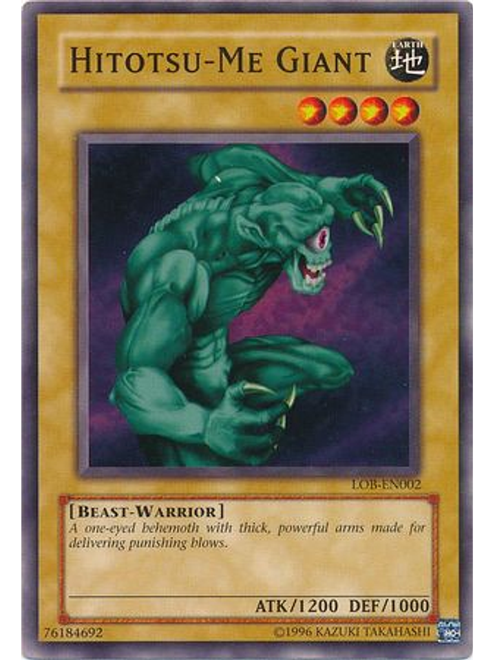 Hitotsu-Me Giant - LOB-EN002 - Common Unlimited (25th Anniversary Edition) 1