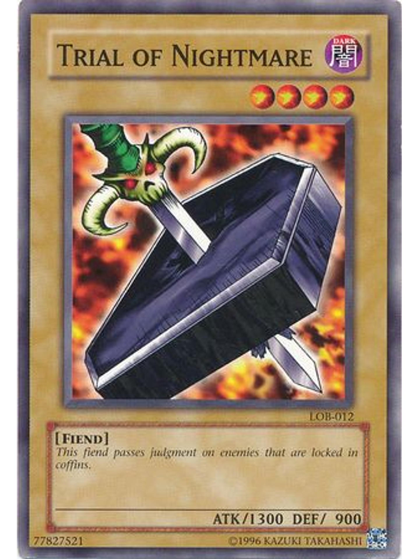 Trial of Nightmare - LOB-EN012 - Common Unlimited (25th Anniversary Edition) 1