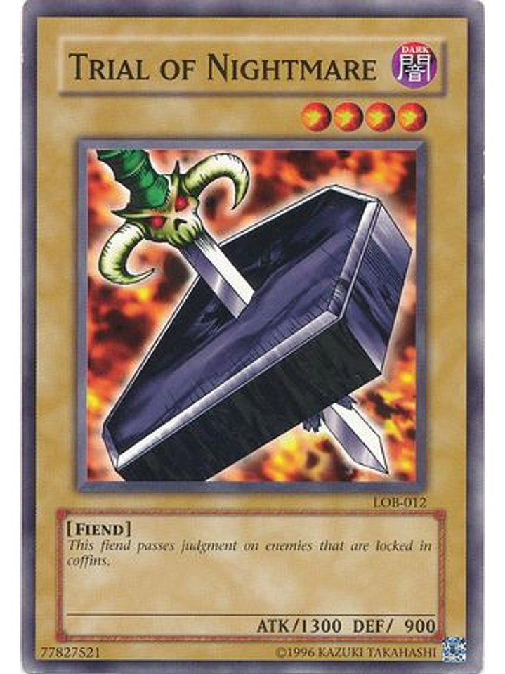 Trial of Nightmare - LOB-EN012 - Common Unlimited (25th Anniversary Edition) 1