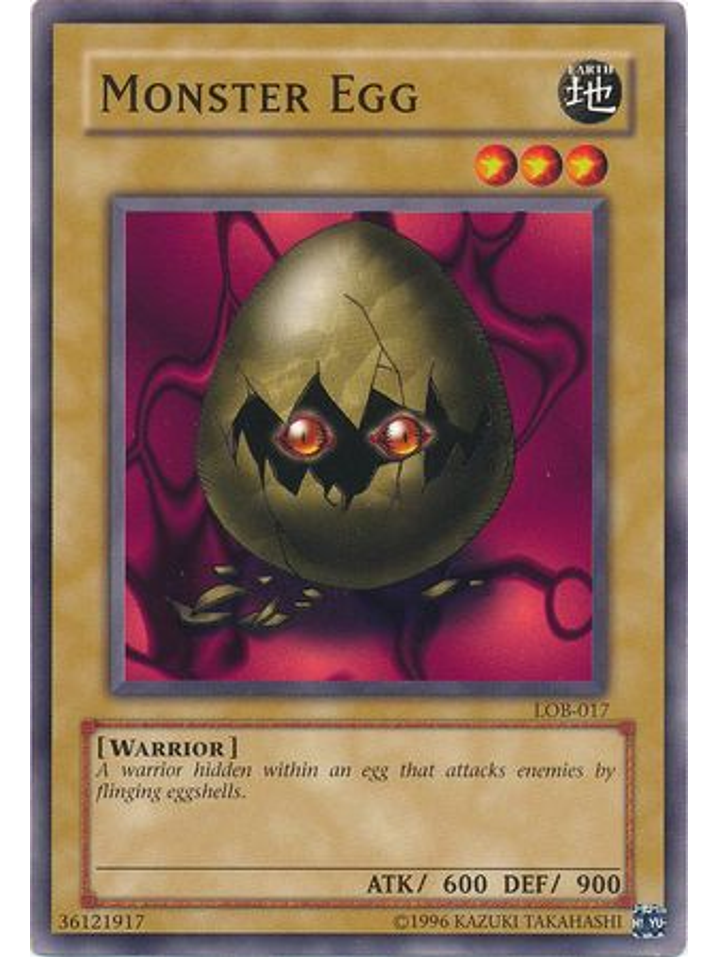 Monster Egg - LOB-EN017 - Common Unlimited (25th Anniversary Edition) 1