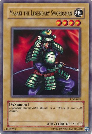 Masaki the Legendary Swordsman - LOB-EN038 - Common Unlimited (25th Anniversary Edition)