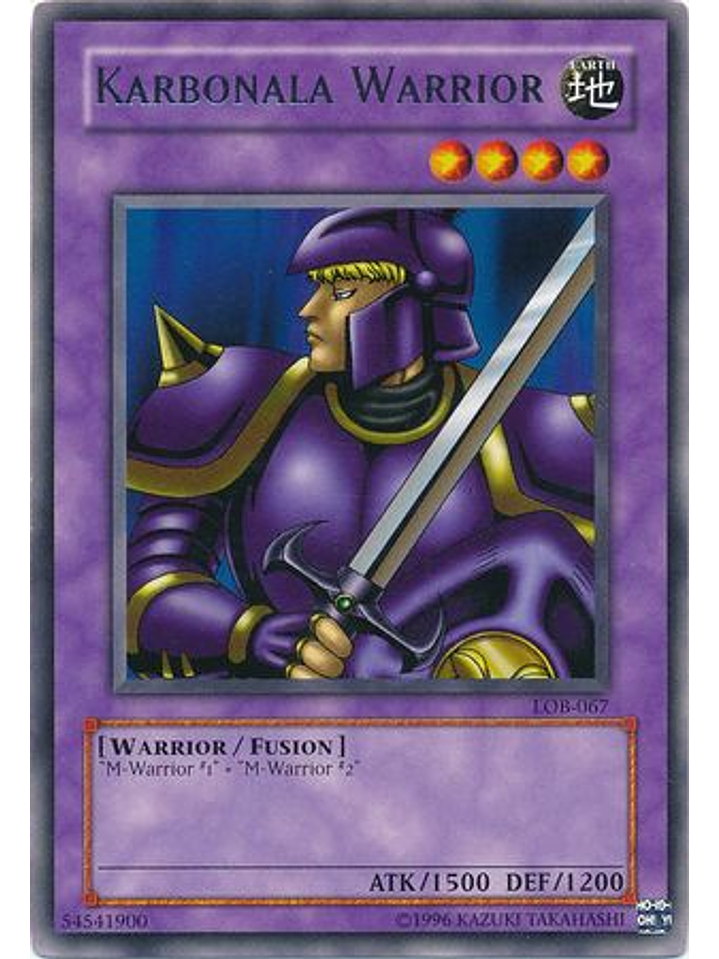 Karbonala Warrior - LOB-EN067 - Rare Unlimited (25th Anniversary Edition) 1