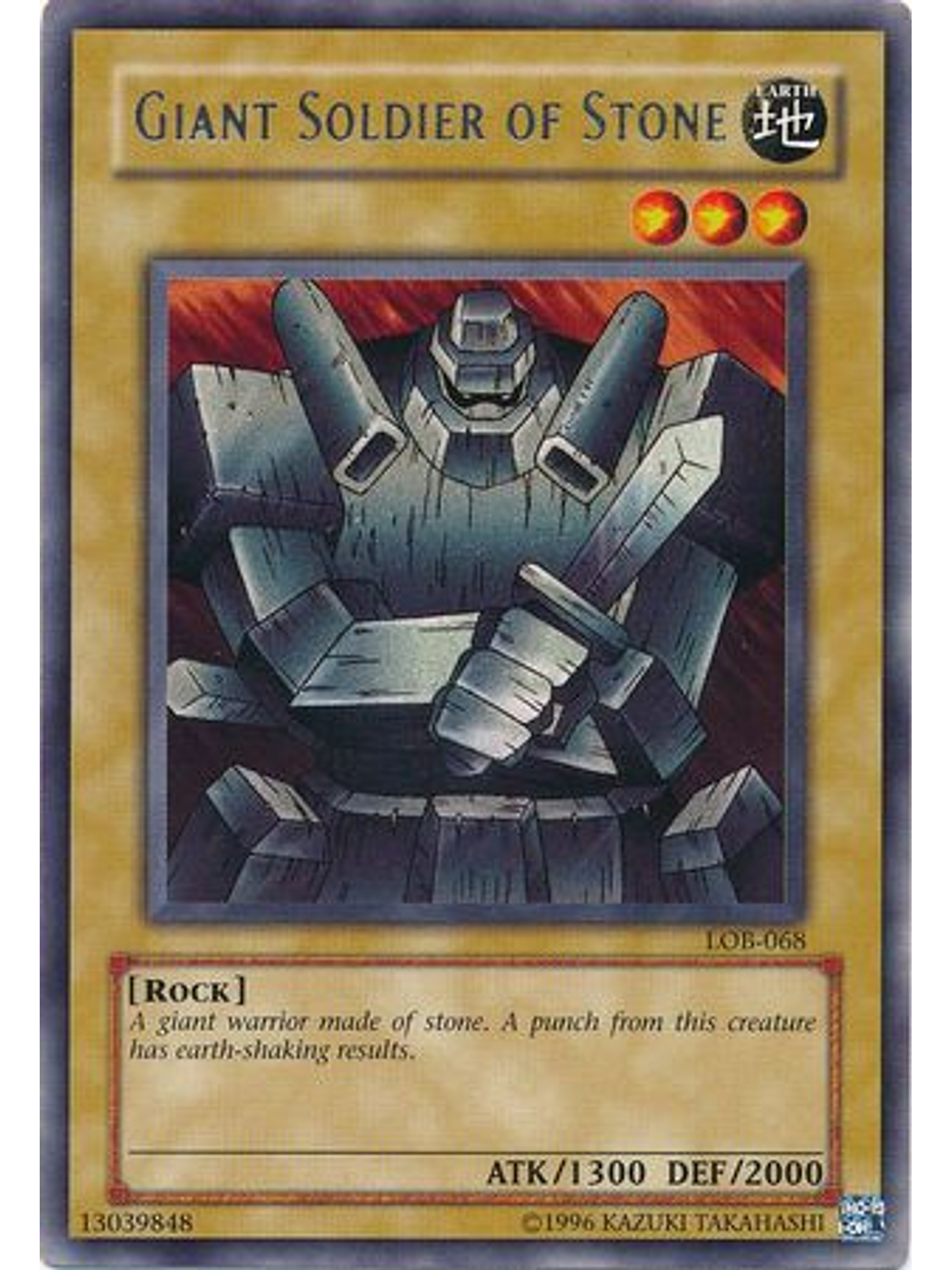 Giant Soldier of Stone - LOB-EN068 - Rare Unlimited (25th Anniversary Edition) 1