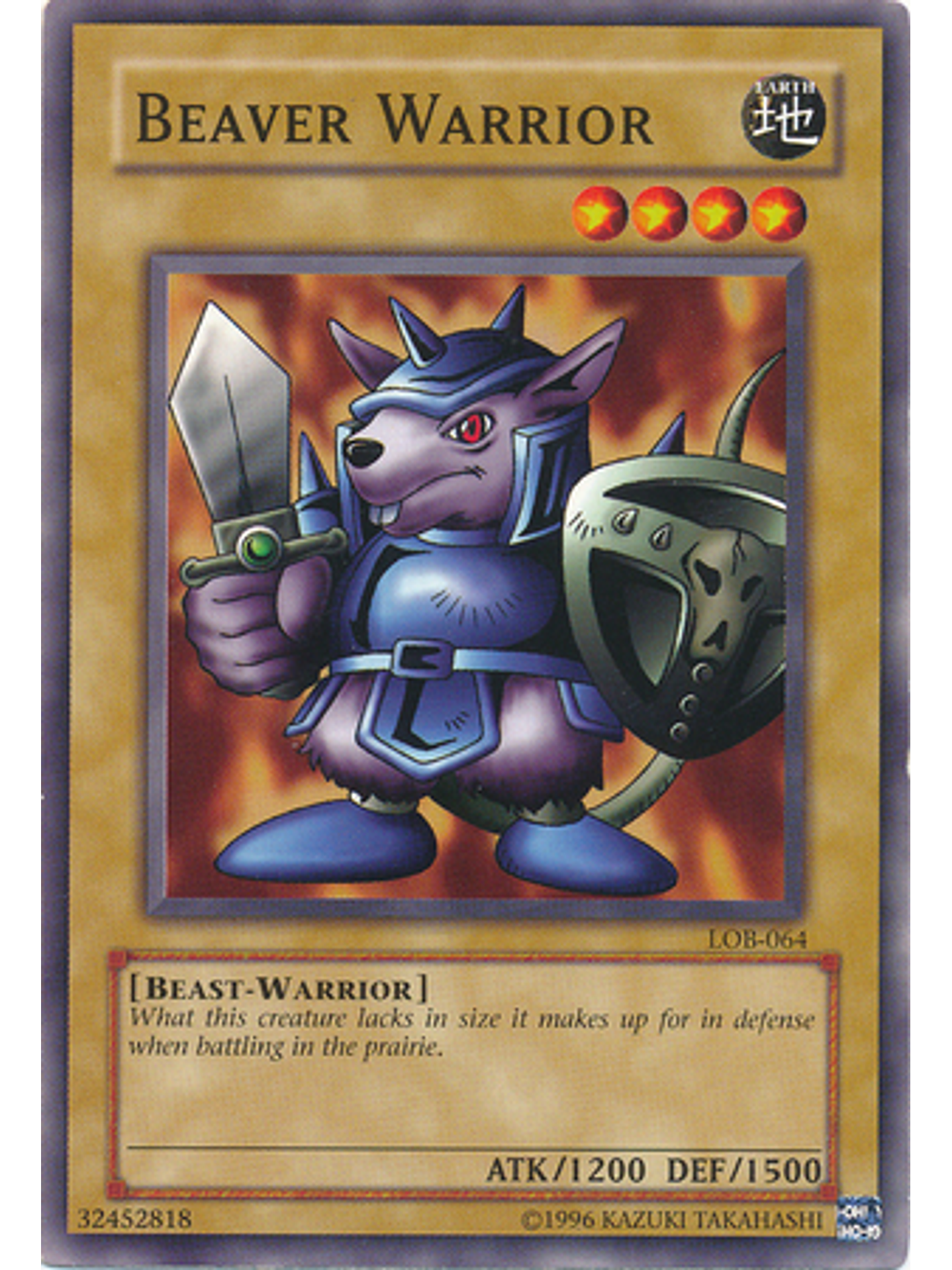 Beaver Warrior - LOB-EN064 - Common Unlimited (25th Anniversary Edition) 1