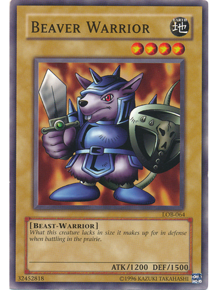 Beaver Warrior - LOB-EN064 - Common Unlimited (25th Anniversary Edition) 1