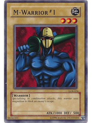 M-Warrior #1 - LOB-EN076 - Common Unlimited (25th Anniversary Edition)