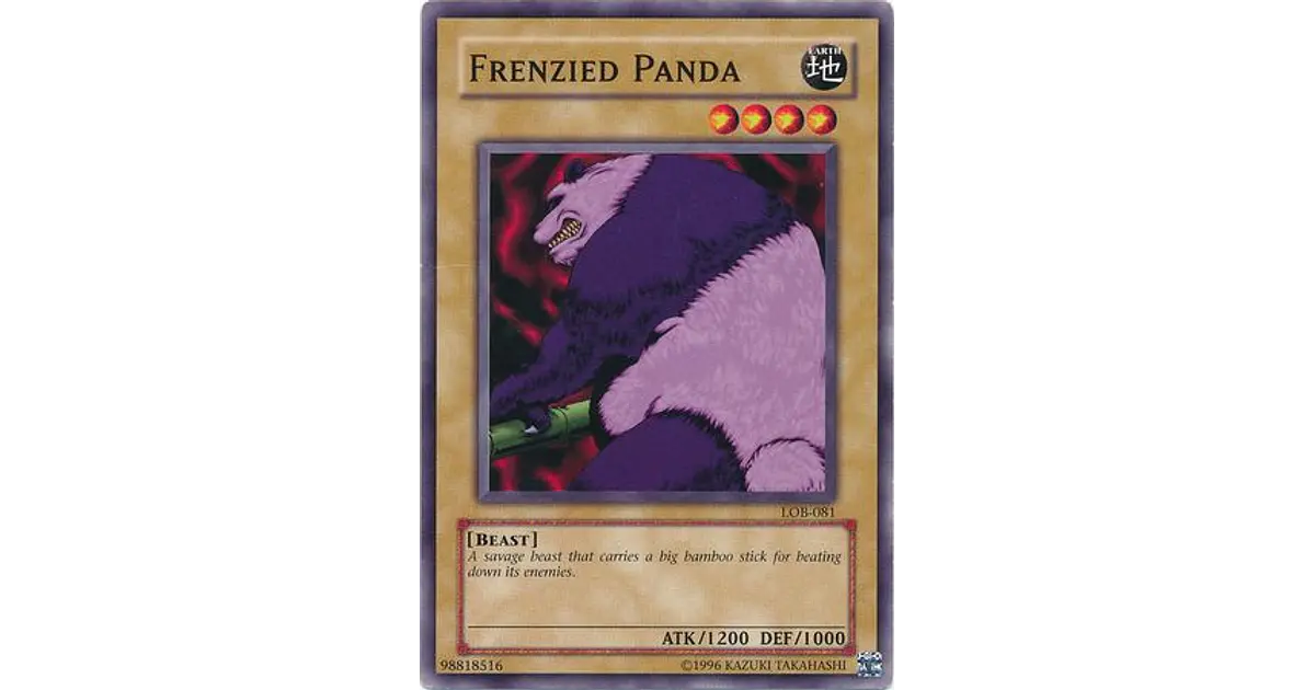 Prix De Frenzied Panda [1st Edition] LOB-081 | YuGiOh Legend Of Blue Eyes White Dragon | Cartes De YuGiOh