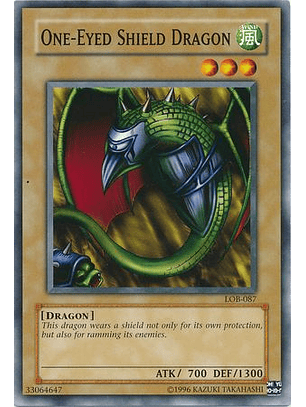 One-Eyed Shield Dragon - LOB-EN087 - Common Unlimited (25th Anniversary Edition)
