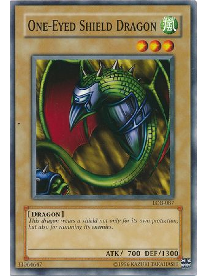 One-Eyed Shield Dragon - LOB-EN087 - Common Unlimited (25th Anniversary Edition) 1