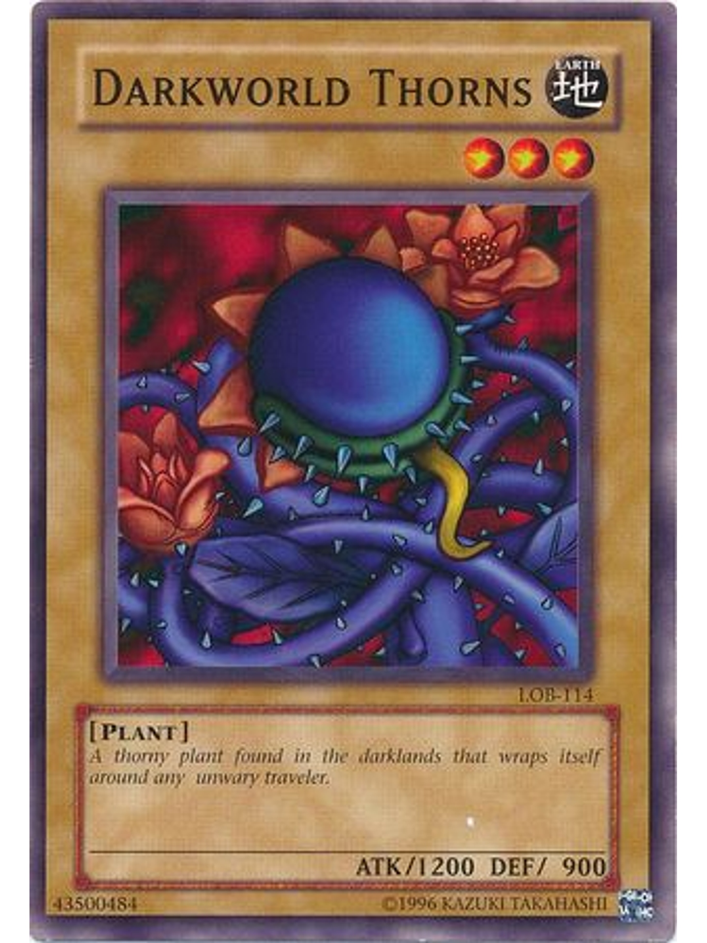 Darkworld Thorns - LOB-EN114 - Common Unlimited (25th Anniversary Edition) 1