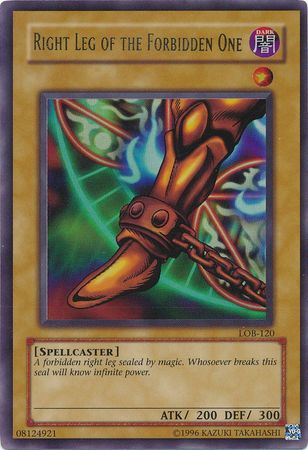 Right Leg of the Forbidden One - LOB-EN120 - Ultra Rare Unlimited (25th Anniversary Edition)