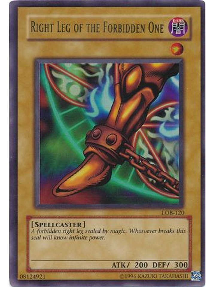 Right Leg of the Forbidden One - LOB-EN120 - Ultra Rare Unlimited (25th Anniversary Edition) 1