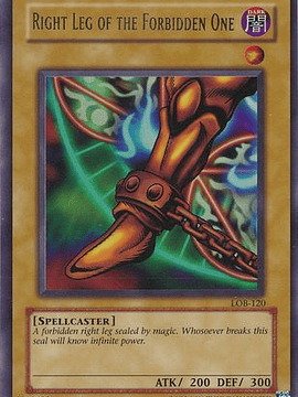 Right Leg of the Forbidden One - LOB-EN120 - Ultra Rare Unlimited (25th Anniversary Edition)