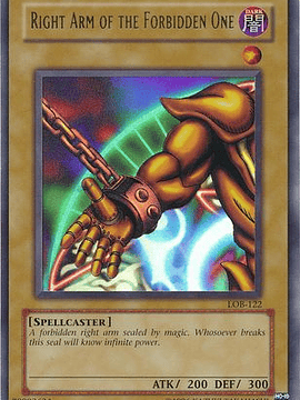 Right Arm of the Forbidden One - LOB-EN122 - Ultra Rare Unlimited (25th Anniversary Edition)