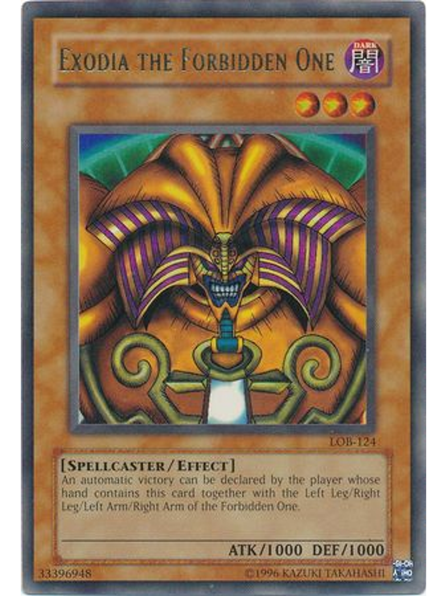 Exodia The Forbidden One - LOB-EN124 - Ultra Rare Unlimited (25th Anniversary Edition) 1