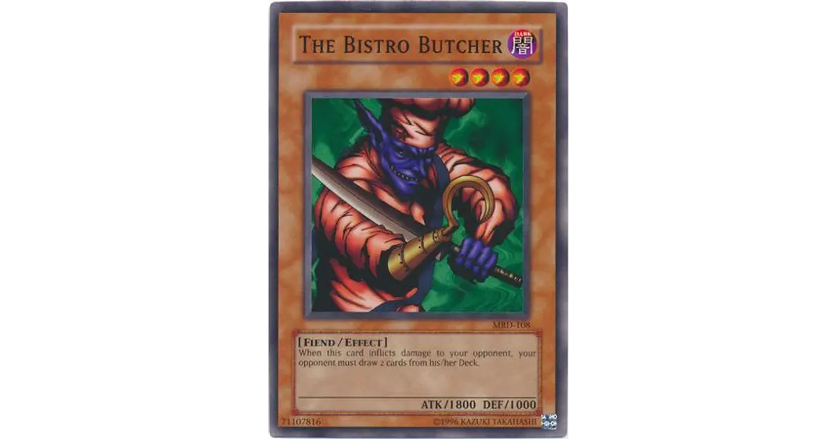 bistro butcher yugioh card THE BISTRO BUTCHER