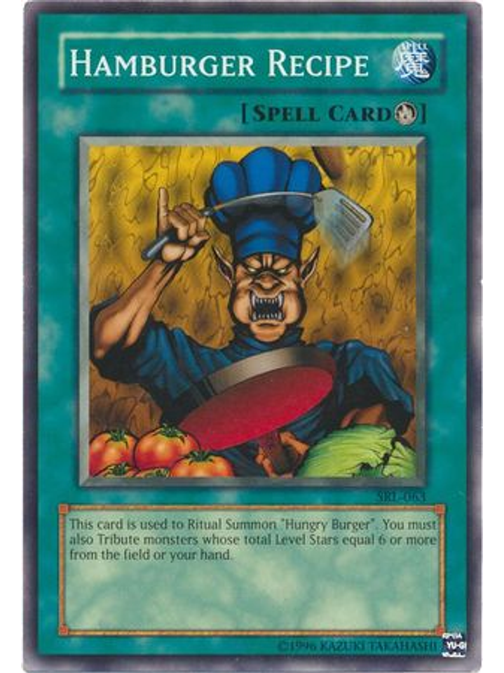 Hamburger Recipe - SRL-EN063 - Common Unlimited (25th Anniversary Edition) 1