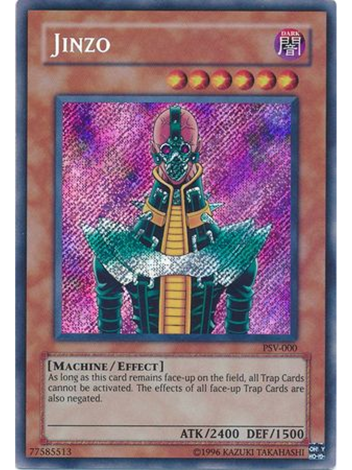 Jinzo - PSV-EN000 - Secret Rare Unlimited (25th Anniversary Edition) 1