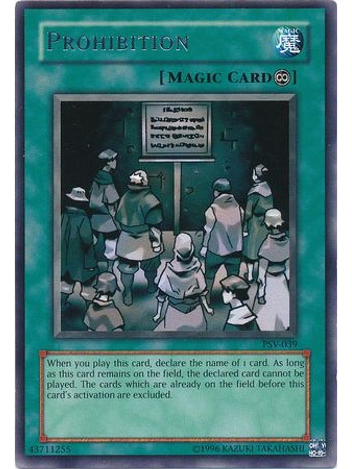 Prohibition - PSV-EN039 - Rare Unlimited (25th Anniversary Edition) 1