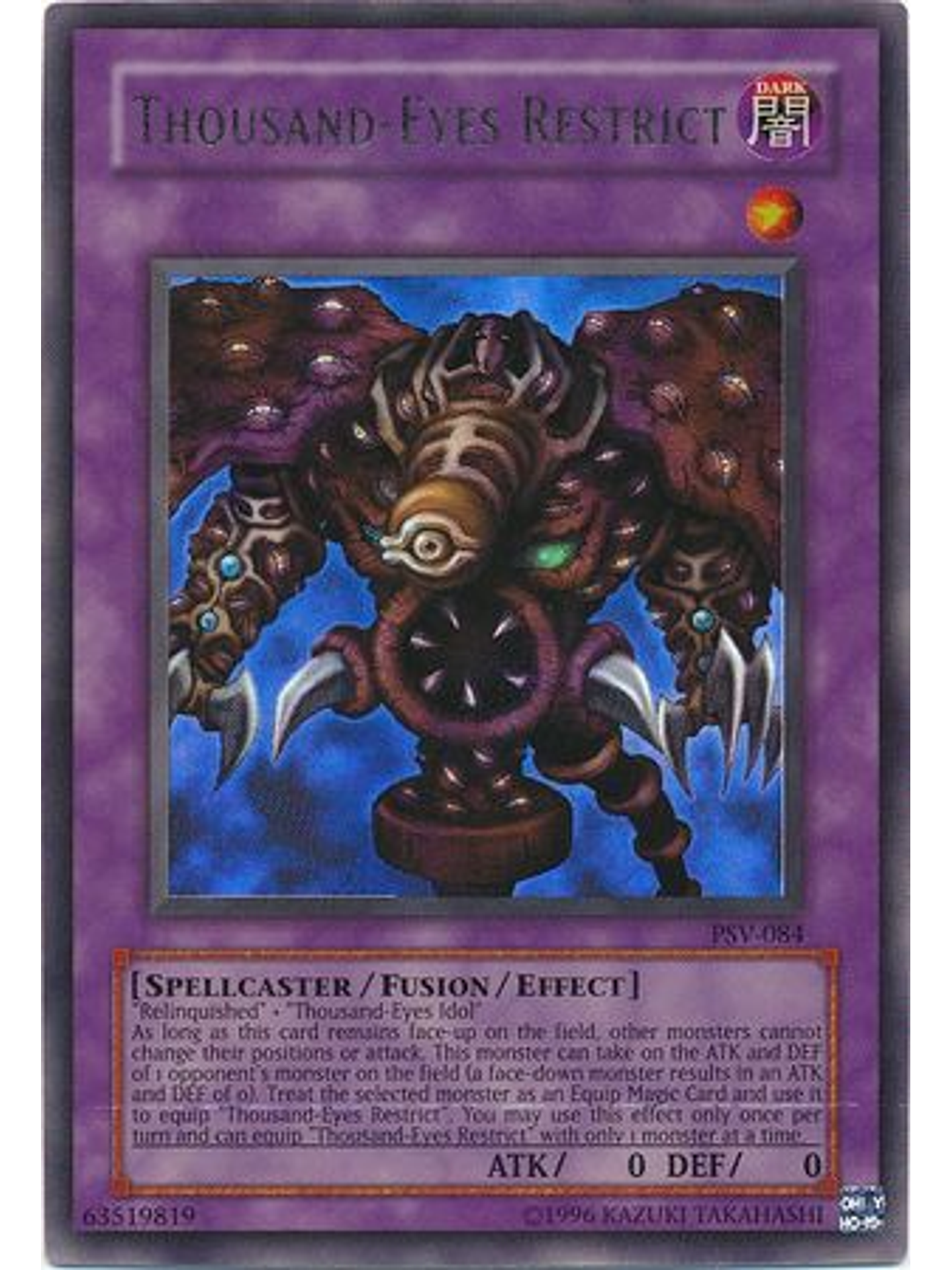 Thousand-Eyes Restrict - PSV-EN084 - Ultra Rare Unlimited (25th Anniversary Edition) 1