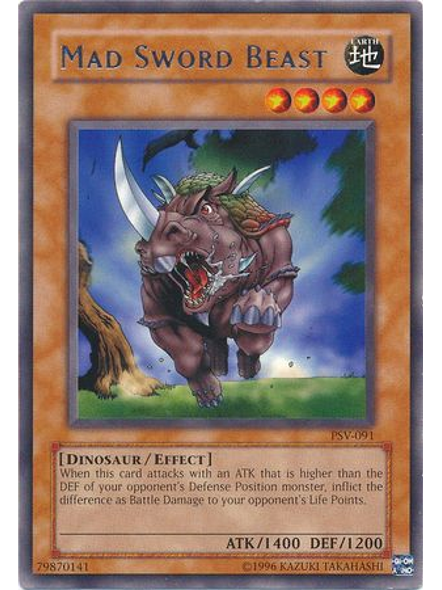 Mad Sword Beast - PSV-EN091 - Rare Unlimited (25th Anniversary Edition) 1