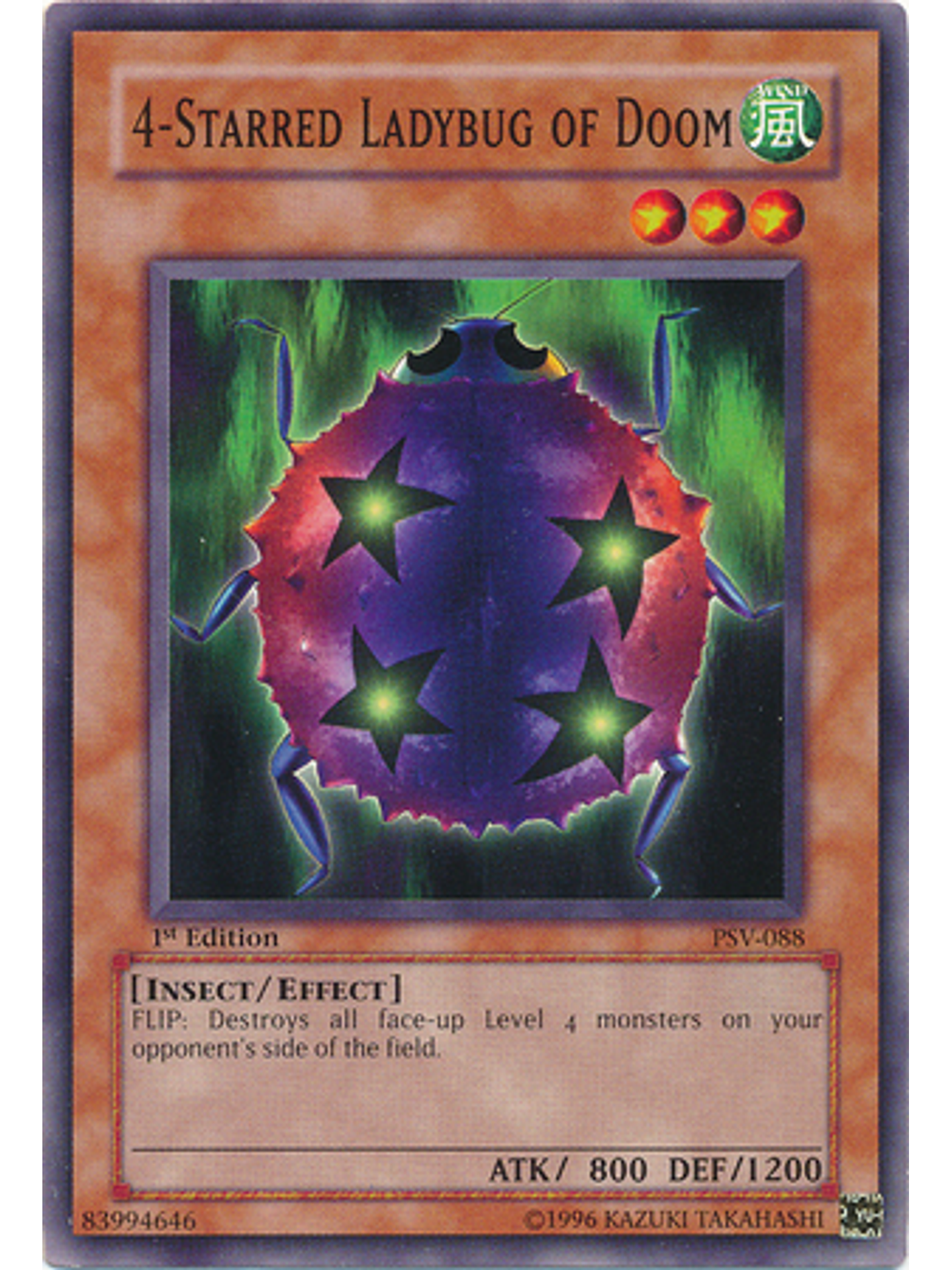 4-Starred Ladybug of Doom - PSV-EN088 - Common Unlimited (25th Anniversary Edition) 1