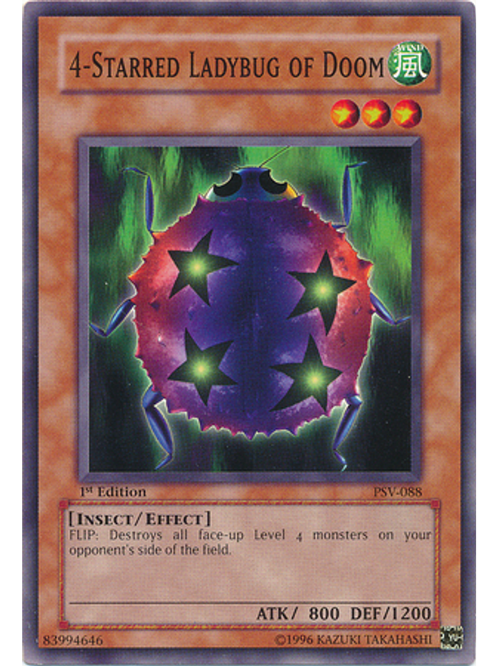 4-Starred Ladybug of Doom - PSV-EN088 - Common Unlimited (25th Anniversary Edition) 1