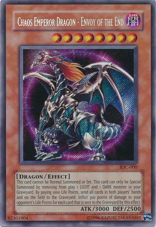 Chaos Emperor Dragon - Envoy of the End - IOC-EN000 - Secret Rare Unlimited (25th Anniversary Edition)