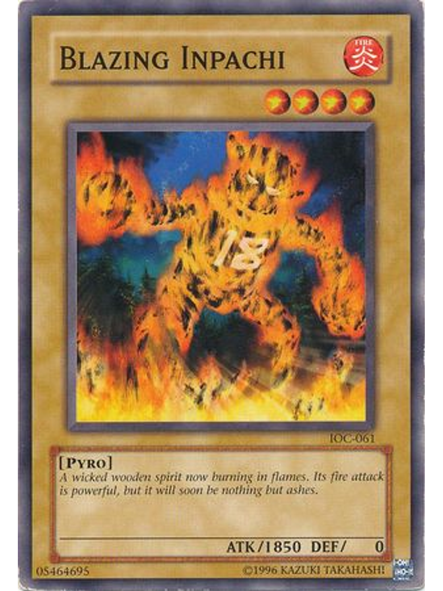 Blazing Inpachi - IOC-EN061 - Common Unlimited (25th Anniversary Edition) 1