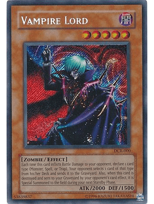 Vampire Lord - DCR-EN000 - Secret Rare Unlimited (25th Anniversary Edition)