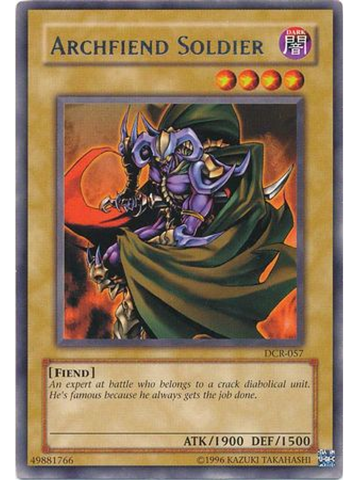 Archfiend Soldier - DCR-EN057 - Rare Unlimited (25th Anniversary Edition) 1