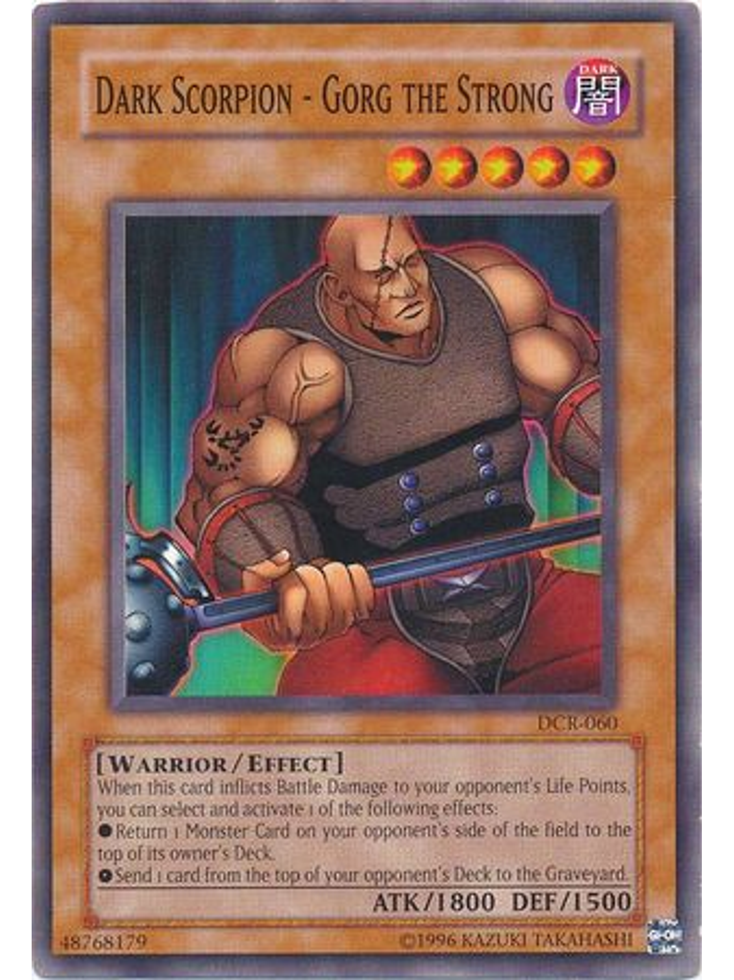 Dark Scorpion - Gorg the Strong - DCR-EN060 - Common Unlimited (25th Anniversary Edition) 1