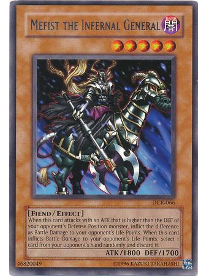 Mefist the Infernal General - DCR-EN066 - Rare Unlimited (25th Anniversary Edition) 1