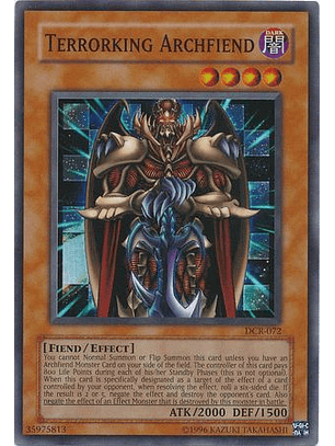 Terrorking Archfiend - DCR-EN072 - Super Rare Unlimited (25th Anniversary Edition)