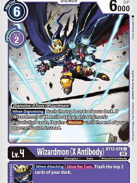 BT12-078 C Wizardmon -X Antibody- 
