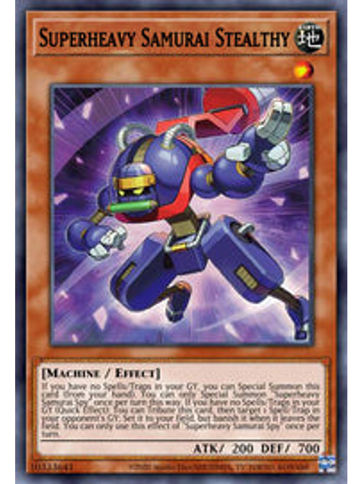 Superheavy Samurai Stealthy - CYAC-EN004 - Common 1st Edition 1