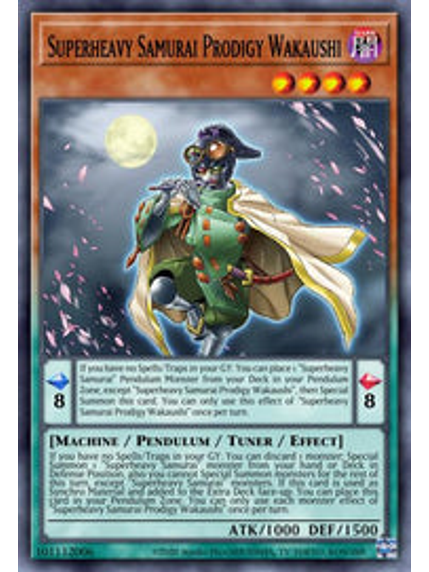 Superheavy Samurai Prodigy Wakaushi - CYAC-EN006 - Super Rare 1st Edition 1