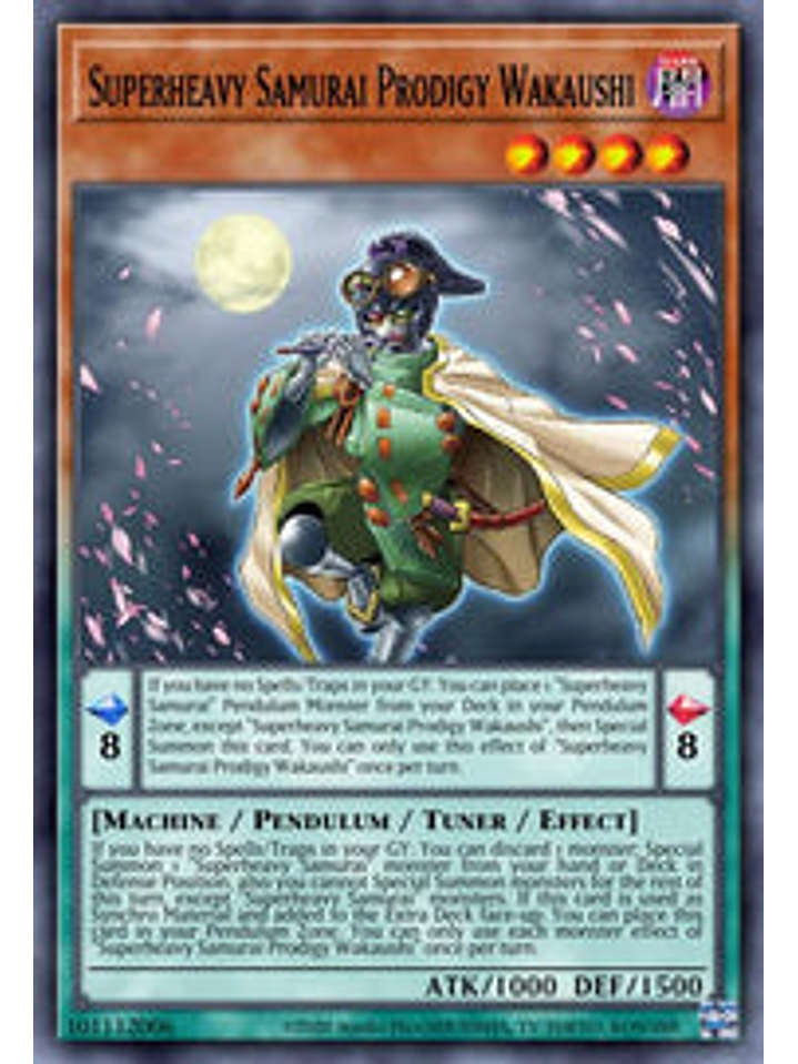 Superheavy Samurai Prodigy Wakaushi - CYAC-EN006 - Super Rare 1st Edition 1