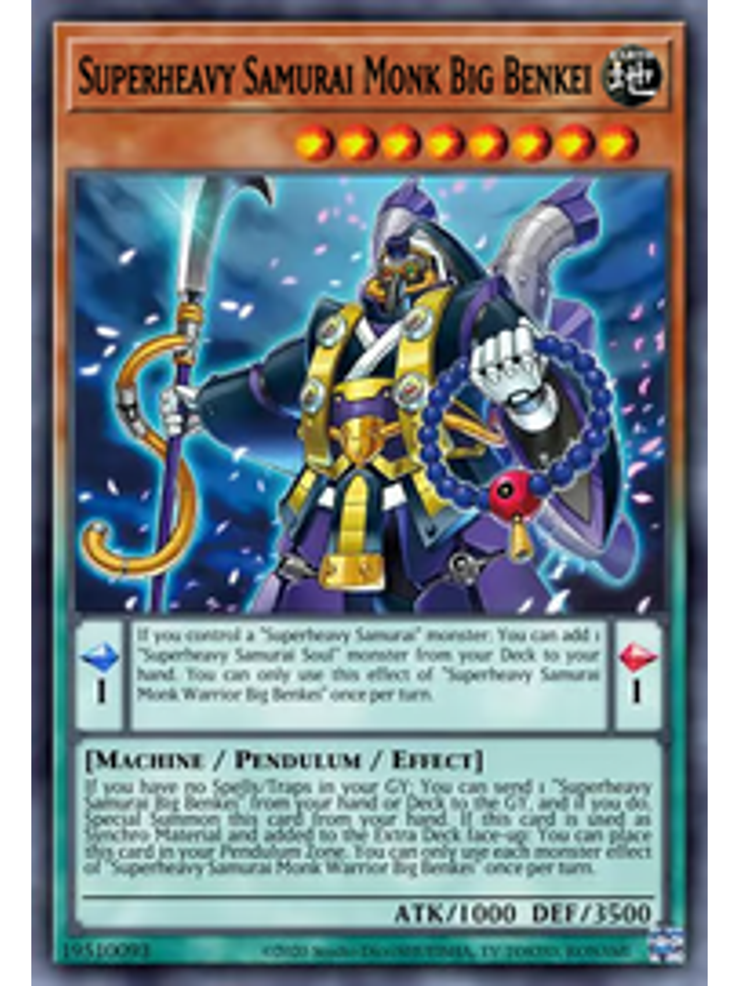 Superheavy Samurai Monk Big Benkei - CYAC-EN007 - Common 1st Edition 1