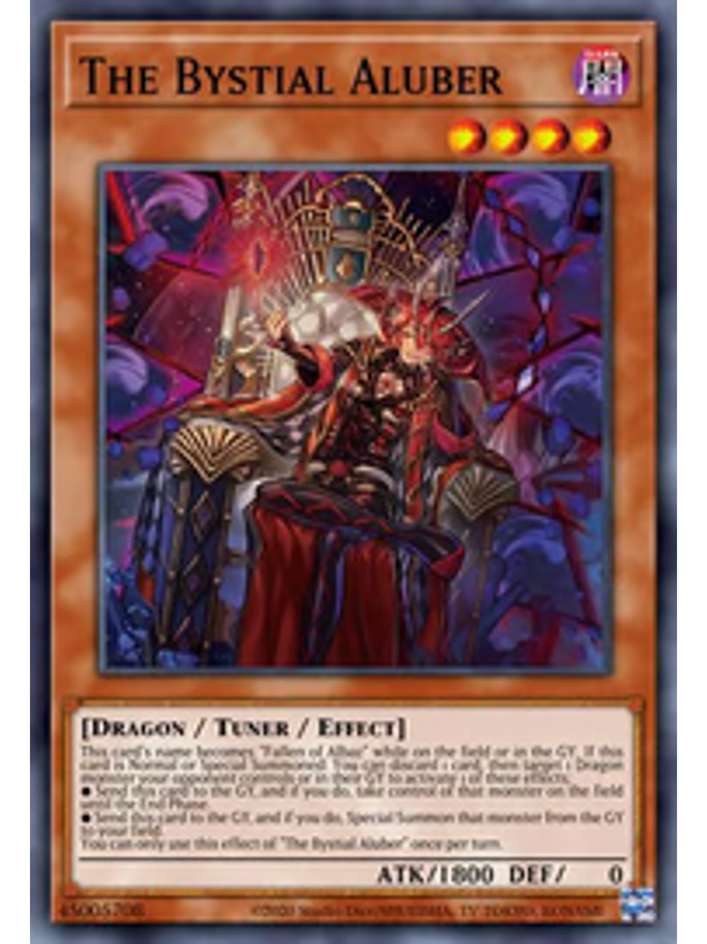 The Bystial Aluber - CYAC-EN008 - Super Rare 1st Edition 1