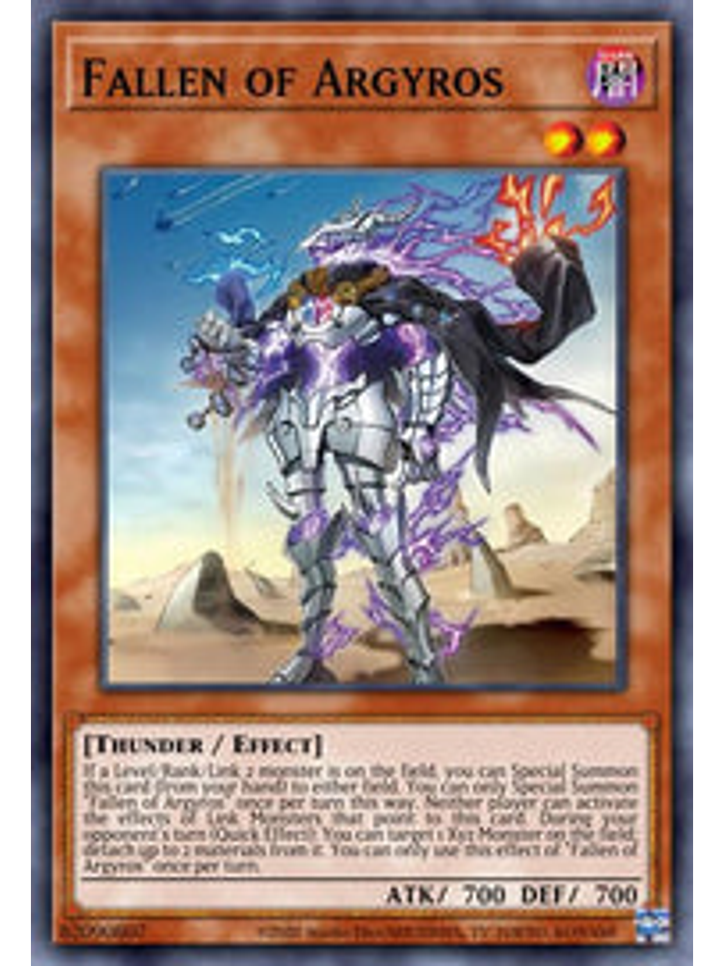 Fallen of Argyros - CYAC-EN009 - Common 1st Edition 1