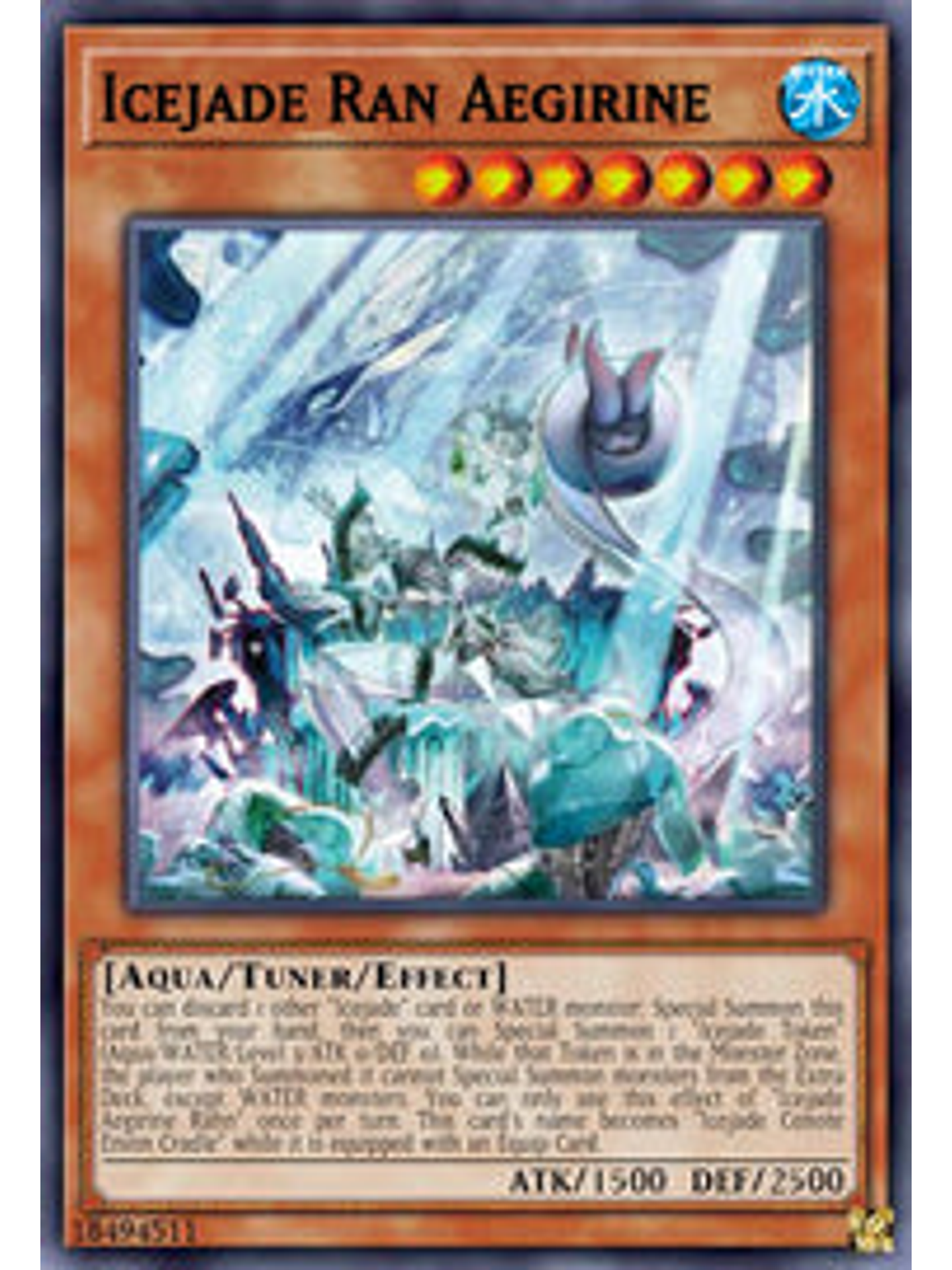 Icejade Ran Aegirine - CYAC-EN010 - Ultra Rare 1st Edition 1