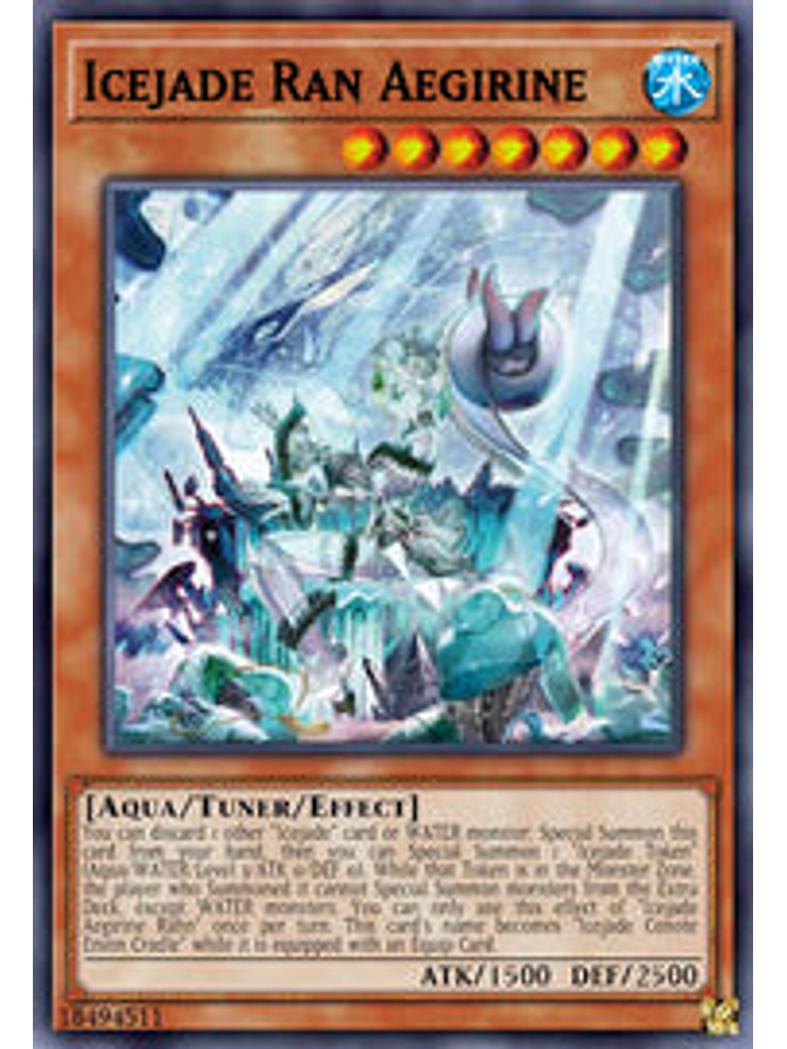 Icejade Ran Aegirine - CYAC-EN010 - Ultra Rare 1st Edition 1
