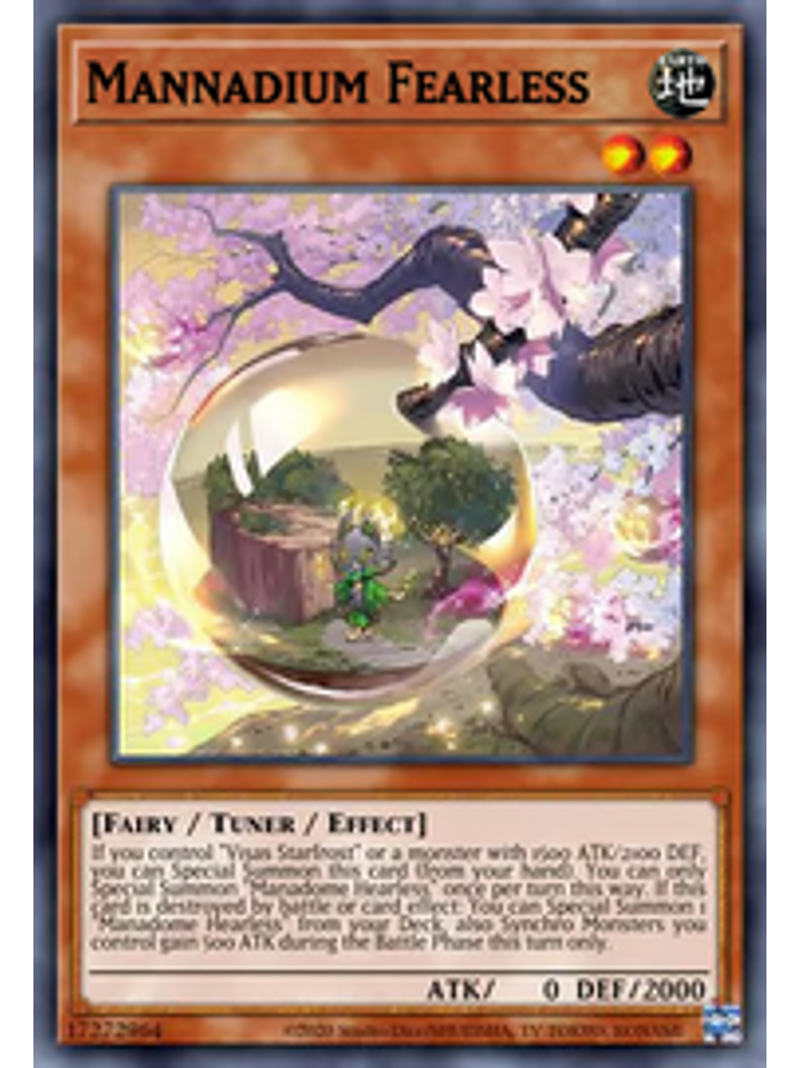 Mannadium Fearless - CYAC-EN013 - Super Rare 1st Edition 1